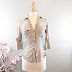 Fitted Button Down Shirt by Standard James Perse